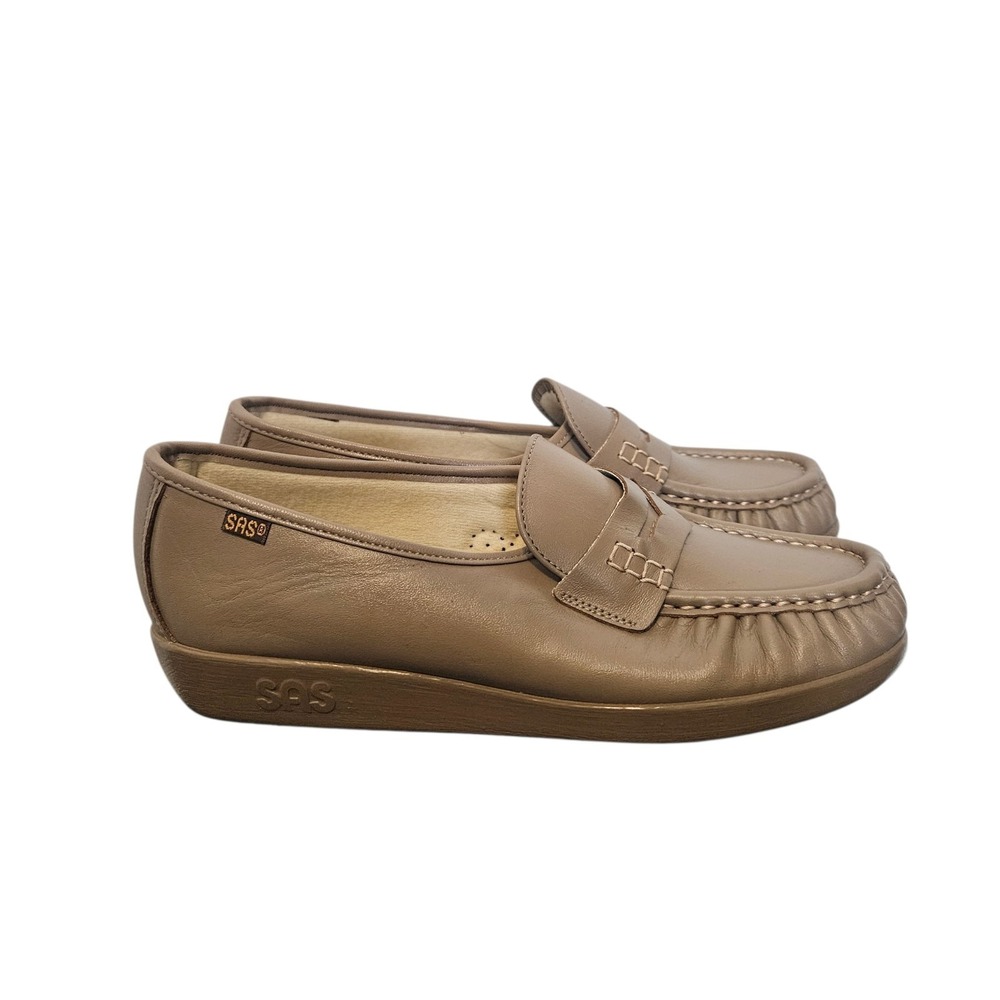 SAS Classic Timeless Penny‎ Loafer Shoes Size 8.5 $168.95 in Mocha Leather